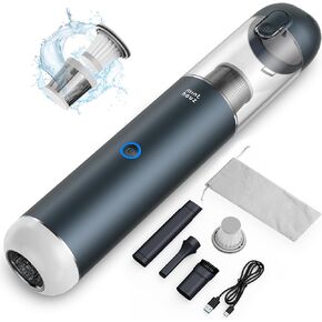 Car Vacuum Portable Cordless 17000Pa - 120W Handheld Vacuum Rechargeable with Blower, Ultra Lightweight Mini Vacuum Cleaner with 2 Filters for Car Home Pet Office Keyboard
