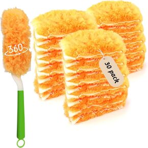 Duster Refill for Swiffer Duster，Multi Surface 360 Duster + 1 Handle，30 Count Disposable Dusters for Cleaning
