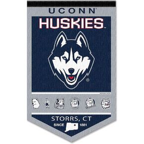 Connecticut Huskies Heritage History Banner Pennant