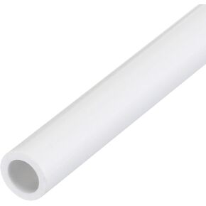 MECCANIXITY PVC Rigid Round Pipe 5mm ID 7mm OD 350mm White High Impact for Water Pipe Crafts Cable Sleeve