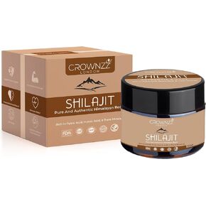 Pure Shilajit - Organic Gold Grade Himalayan Shilajit Resin for Men & Women - High-Strength Shilajit Rich in Fulvic, Humic Acid & 85+ Minerals-Lab Tested & Certified 30G Shilajit Supports Stamina