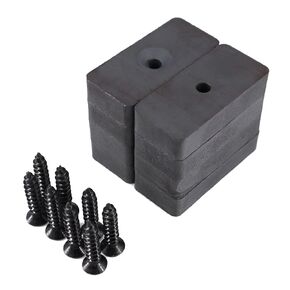 Bar Magnets Heavy Duty for Cabinet Doors - Ceramic Block Magnets with Mounting Hole ＆ Screws, 1.89" Length, 0.87" Width, 0.39" Height, 25 lb Pull, Pack of 8