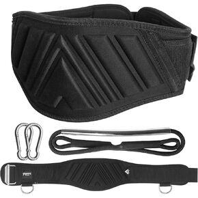 حزام رفع الأثقال والغطس 2 في 1، حزام الأثقال بحبل متعدد الوظائف حزام رفع الأثقال من أجل رفع الأثقال القرفصاء وسحب ما يصل إلى تدريبات كمال الأجسام in Kuwait