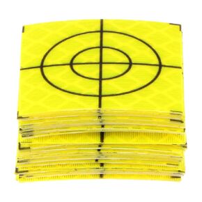 30pcs Survey Reflector Sheets 30x30mm Self-adhesive Reflective Tape Survey Target Mark for Total Stations, Green