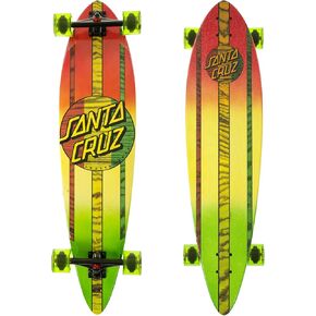 Santa Cruz Mahaka Rasta Fade Pintail Cruzer Complete Skateboard, Assorted, 39.0in L x 9.58in W