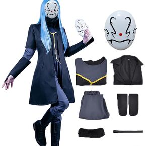 Rimuru Cosplay Costume Anime Rimuru Tempest Cosplay Outfit Full Set With Mask Halloween