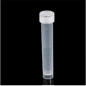 10ml Lab Plastic Frozen Test Tubes 100PCS,Self-Standing Cryo Vial, Cryovial Tubes, Plastic Test Tubes, Plastic Self-Standing Tubes with Screw Caps, for Long Term Freezing, Clear (Bag Pack)
