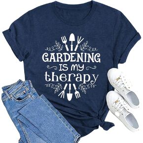 MAIHUN Garden Shirts Women Plant Lover T Shirt Gardening Graphic Tee Gardener Gift Tops