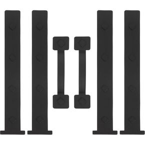 Magnetic Garage Door Decorative Hardware, Garage Door Hardware Kit Decorative 4 Hinges & 2 Handles, Curb Appeal Garage Door Accents, Black Magnetic Garage Door Hardware, 1 Set
