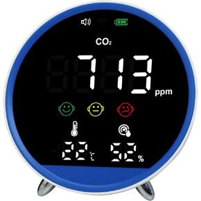 كاشف ثاني أكسيد الكربون المحمول، 3 في 1، كاشف ثاني أكسيد الكربون، مراقب جودة الهواء مع مستشعر رطوبة درجة الحرارة المدمج، منبه مراقبة مستوى ثاني أكسيد الكربون، عداد ثاني أكسيد الكربون للمنزل، المكتب، السفر in Kuwait