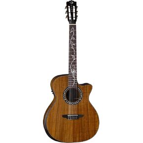Luna Vineyard Koa Bevel Nylon Acoustic-electric Guitar - Natural Gloss