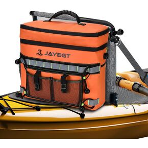 2024 Upgraded Double Layer Kayak Seat Back Cooler - Waterproof Cooler Bag Compatible with Lawn Chair Seat Kayak, Kayak Accessories Camping Cooler, Portable Ice Box for Fishing,PicnicLeak-proof Cooler