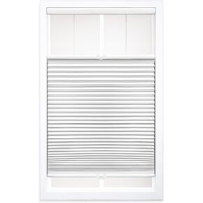 DEZ FURNISHINGS Cordless 1.5" Blackout Top Down Bottom Up Cellular Shade, 30.5" W x 60" H, White