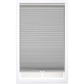 DEZ FURNISHINGS Cordless 1.5" Blackout Cellular Shade, Energy Saver, 23"W x 72"H, Gray Cloud