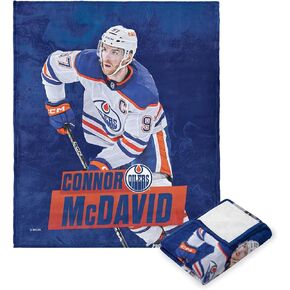 Northwest NHL Edmonton Oilers Silk Touch Throw Blanket, 50" x 60", Connor McDavid