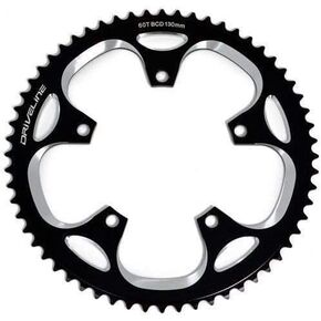 Driveline CNC 7075 Alloy 10/11 Speed Chainring 60T, BCD 130mm, Black, ST1352