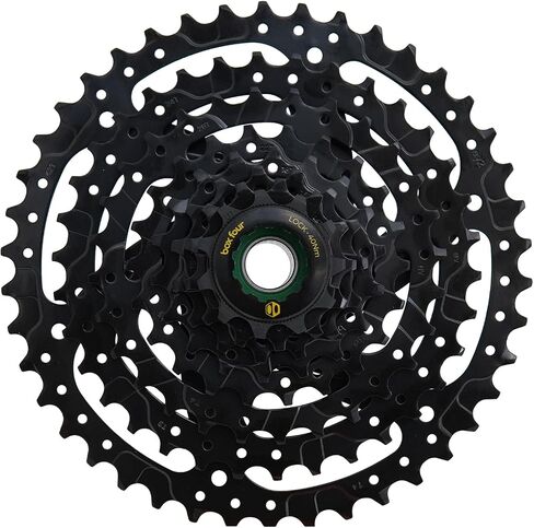 Box Four 8 Speed Cassette Black 11-42T, 12-42T Fits Standard HG Hubs 9/10/11 Speed Cassette Mountain Bike, Lightweight Bicycle MTB Cassettes, Compatible Bike Cassettes in Saudi Arabia