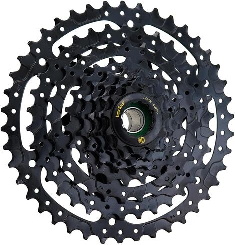 Box Four 8 Speed Cassette Black 11-42T, 12-42T Fits Standard HG Hubs 9/10/11 Speed Cassette Mountain Bike, Lightweight Bicycle MTB Cassettes, Compatible Bike Cassettes in Saudi Arabia