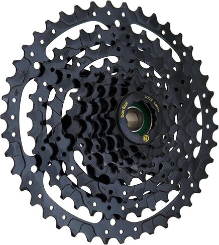 Box Four 8 Speed Cassette Black 11-42T, 12-42T Fits Standard HG Hubs 9/10/11 Speed Cassette Mountain Bike, Lightweight Bicycle MTB Cassettes, Compatible Bike Cassettes in Saudi Arabia