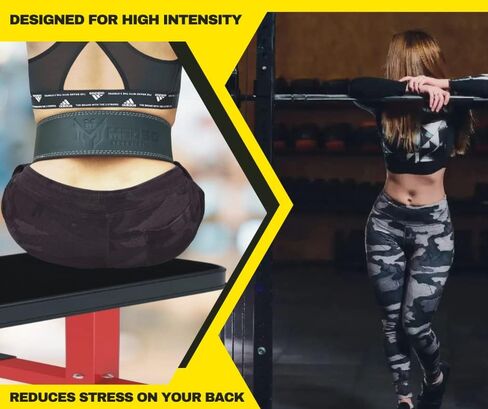 Weightlifting Lever Belt 100% Pro Genuine Leather for Weight Lifting, Powerlifting, Cross Training, Squats, Deadlifting,10MM Thick 4" Wide for Men and Women in Saudi Arabia
