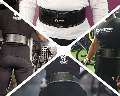 Weightlifting Lever Belt 100% Pro Genuine Leather for Weight Lifting, Powerlifting, Cross Training, Squats, Deadlifting,10MM Thick 4" Wide for Men and Women in Saudi Arabia
