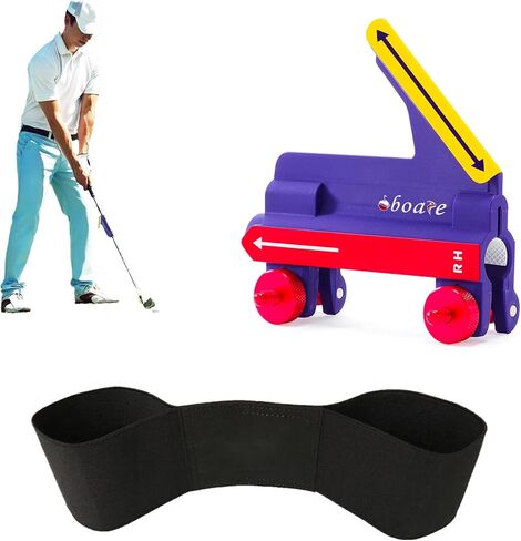 Golf Swing Trainer Aid Kit，Golf Training Equipment - Swing Corrective Armband & Trainer Set in Saudi Arabia