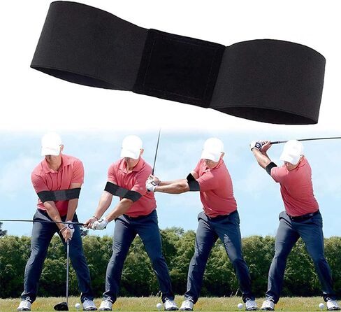 Golf Swing Trainer Aid Kit，Golf Training Equipment - Swing Corrective Armband & Trainer Set in Saudi Arabia