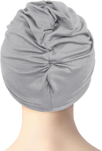 Swim Cap Women Retro Turban Cap Anti Slip Swimming Cap for Long Hair Pleated Knotted Swim Cap for Short Hair Bathing Cap Extra Large Swim Cap Elastic Comfort Cap for Swim Sleeping Spa Shower in Saudi Arabia
