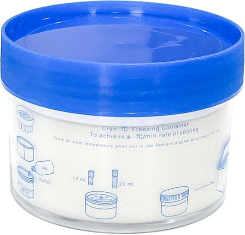 حاوية تجميد MUHWA Cryo 1 درجة مئوية (-33.8 درجة فهرنهايت)، وعاء من البولي كربونات مع غطاء HDPE وأحواض أنبوبية، رف أنبوب تبريد 18 مكانًا، مناسب لأنابيب التبريد 1-2 مل، عبوة من قطعة واحدة in Kuwait