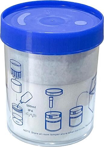 MUHWA Cryo 1℃(-33.8℉) Freezing Container, PC Jar with HDPE Lid and Tube Troughs, 18-Place Cryotube Rack, Fit for 1-2ml Cryotubes, Pack of One in Saudi Arabia