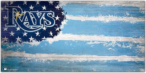 لافتة علم تامبا باي رايز للجنسين من Fan Creations MLB Tampa Bay Rays، لون الفريق، 6 × 12 in Saudi Arabia