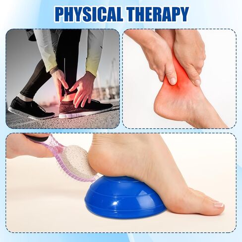 12 Pieces Balance Pods Balance Trainer Dots Stepping Stones for Kids Half Balance Disc with Hand Pump for Adults Yoga Core Strength Coordination Physical Exercise Obstacle Training, 8 Colors in Saudi Arabia