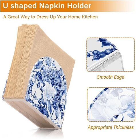 Napkin Holder for Table，Upright Napkin Dispenser Kitchen Acrylic Tissue Napkin Dispensers Cocktail Napkin Holders Hotel Restaurant Home Outdoor Decor 1 Pcs Bird in Saudi Arabia