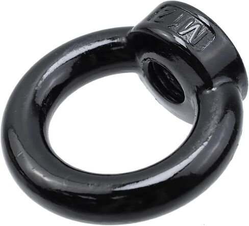 Lifting Eye Nut Stainless Steel 304,6PCS 5/16" UNC(M8) Heavy Duty Marine Grade, Hardware Ring Shaped Eye Bolt-Black in Saudi Arabia
