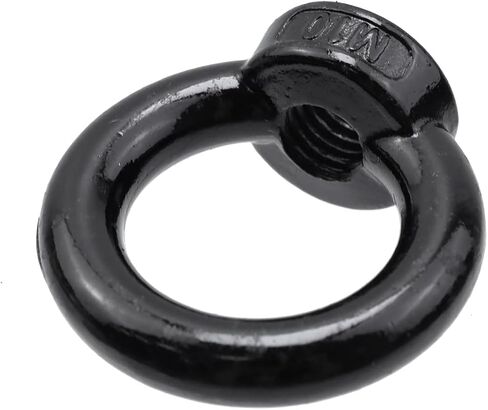 Lifting Eye Nut Stainless Steel 304,6PCS 5/16" UNC(M8) Heavy Duty Marine Grade, Hardware Ring Shaped Eye Bolt-Black in Saudi Arabia