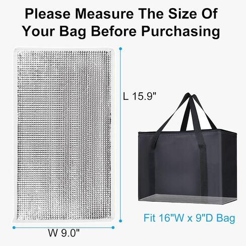 Bodaon Insulated Reusable Grocery Bags with Hard Bottom, X-Large Freezer Cooler Bag with Zippered Top, Catering Shopping Bag for Food Delivery/Travel/Groceries, Thermal Bags for Cold and Hot Food in Saudi Arabia