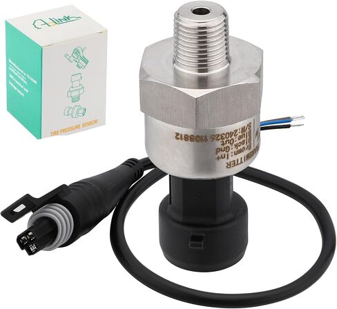 200 PSI Pressure Transducer Sender Sensor with 1/8" -27 NPT 316 Stainless Steel Thread and Harness Connector for Oil Fuel Air Water Pressure in Saudi Arabia
