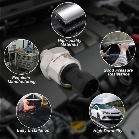 200 PSI Pressure Transducer Sender Sensor with 1/8" -27 NPT 316 Stainless Steel Thread and Harness Connector for Oil Fuel Air Water Pressure in Saudi Arabia