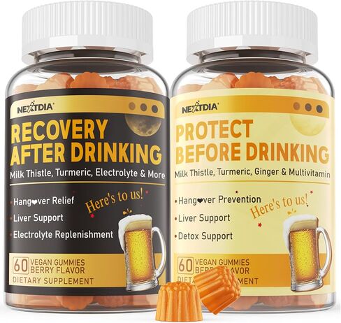 الراحة والتعافي، فيتامين العافية قبل ما بعد الاحتفال لاستقلاب الكحول، الشعور بالتحسن بعد الشرب والنوم | شوك الحليب، الكركم، المنحل بالكهرباء | بعد قبل مساعدة الكحول لدعم الكبد in Kuwait