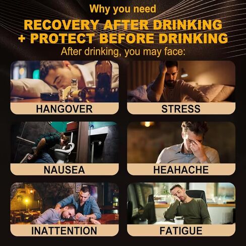 الراحة والتعافي، فيتامين العافية قبل ما بعد الاحتفال لاستقلاب الكحول، الشعور بالتحسن بعد الشرب والنوم | شوك الحليب، الكركم، المنحل بالكهرباء | بعد قبل مساعدة الكحول لدعم الكبد in Kuwait