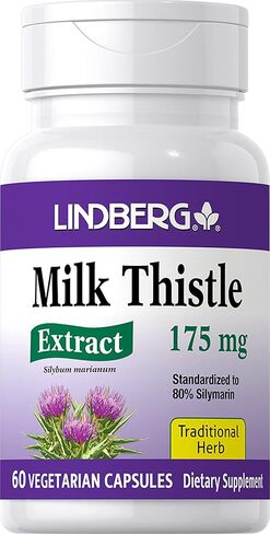 مستخلص نبات الشوك الحليب من ليندبرج 175 ملجم، 60 كبسولة نباتية - موحدة بنسبة 80% سيليمارين in Kuwait