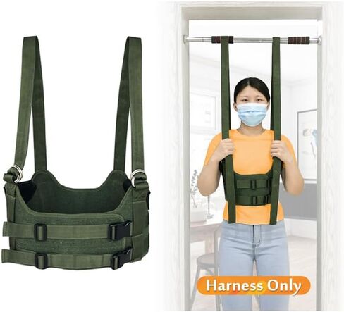 Spinal Decompression Harness Hang Upside Down Back Stretcher for Lower Back Pain Relief Lumbar Traction Device Spine Decompression Belt Bulging Herniated Disc Relief Back Stretching Device - Large in Saudi Arabia