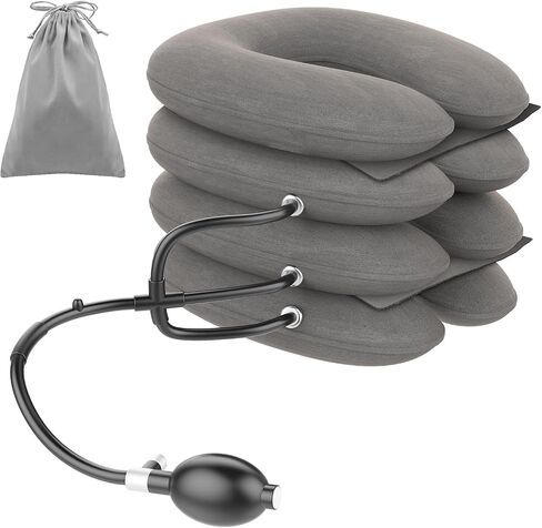 4-Layer Cervical Neck Traction Device for Instant Neck Pain Relief,Neck Stretcher Neck Support Brace, Neck Traction Pillow for Chronic Neck and Shoulder Pain Relief Traction Spine in Saudi Arabia