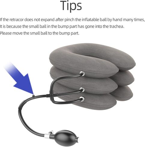 جهاز جر الرقبة العنقي من 4 طبقات لتخفيف آلام الرقبة بشكل فوري، دعامة دعم الرقبة، وسادة جر الرقبة لتخفيف آلام الرقبة والكتف المزمنة، العمود الفقري in Kuwait