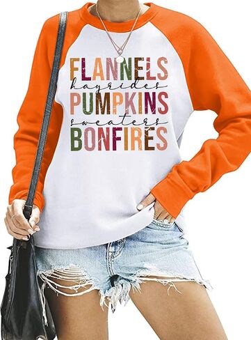 Beopjesk Graphic Printed Sweatshirt for Women Family Christmas Pullover Fall Winter Halloween Thanksgiving Tees Tops in Saudi Arabia