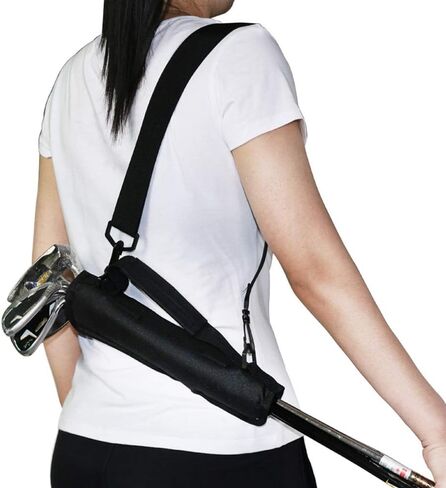 Mini Golf Club Bag with Shoulder Strap, Portable Lightweight Driving Range Carrier Course Training Sunday Foldable Carry Durable Case Hold 3-5 Poles for Men Women Kids in Saudi Arabia