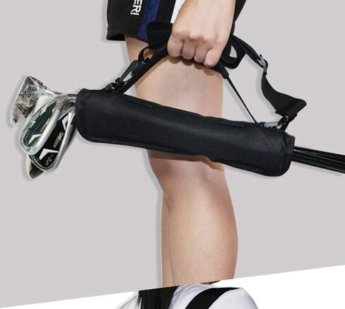 Mini Golf Club Bag with Shoulder Strap, Portable Lightweight Driving Range Carrier Course Training Sunday Foldable Carry Durable Case Hold 3-5 Poles for Men Women Kids in Saudi Arabia