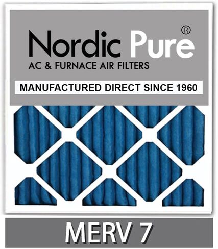 Nordic Pure 16x20x2 (15 1/2 x 19 1/2 x 1 3/4) مطوية MERV 12 مرشحات هواء 3 عبوات in Saudi Arabia