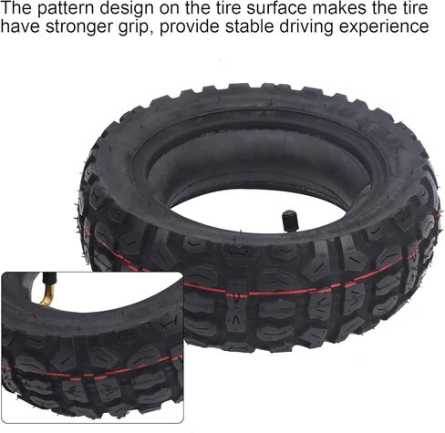 10in Scooter Tire, 10x3.0 Inner and Outer Tire Antiskid Wheel Thickened Electric Scooter Tyre Electric Scooter Tire Electric car scooter in Saudi Arabia