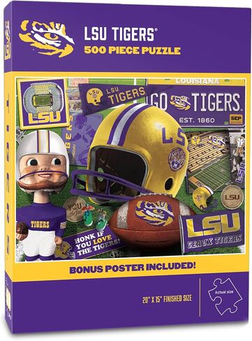 YouTheFan NCAA Alabama Crimson Tide Retro Series 500pc Puzzle 15" x 20" in Saudi Arabia